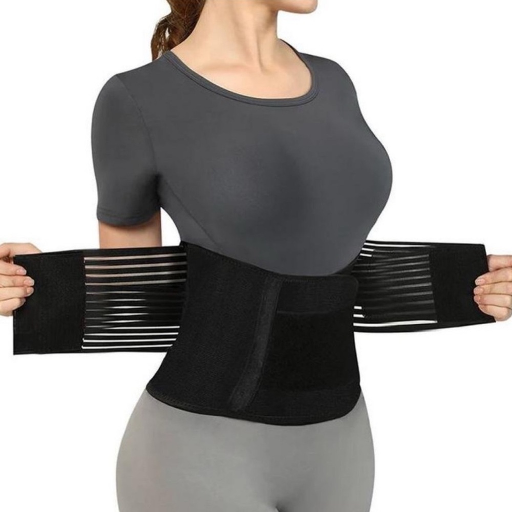 Letsfit Women’s Adjustable Waist Trainer Body Shaper Fitness Belt | Black